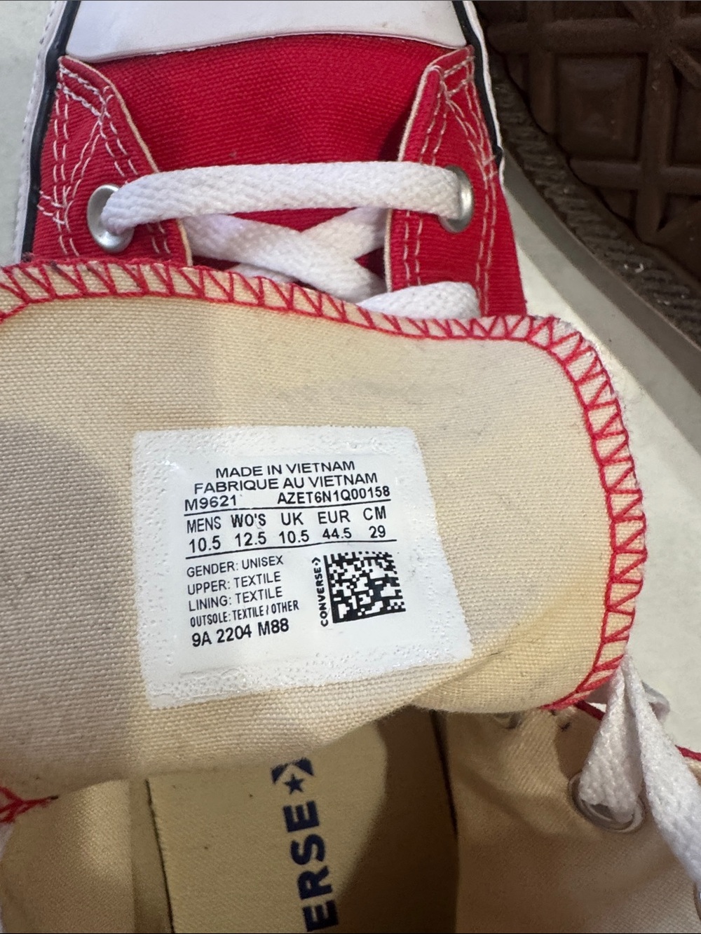 Converse Red High-Top Chuck Taylor Sneakers - Picture 7 of 8